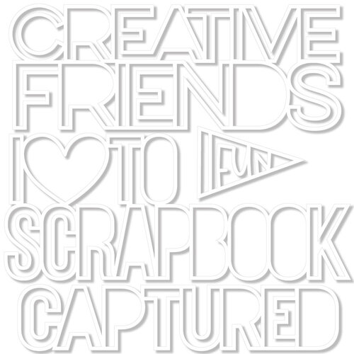 Bella Blvd - Let's Scrapbook! Collection - Cut Out - Creative Friends 2 Bella Blvd - Let's Scrapbook! Collection - Cut Out - Creative Friends