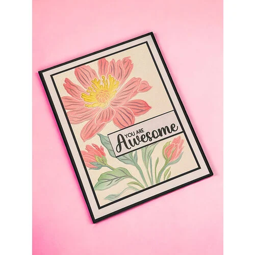 Lisa Horton Crafts - Layering Stencils - Spring Blooms 5 Lisa Horton Crafts - Layering Stencils - Spring Blooms