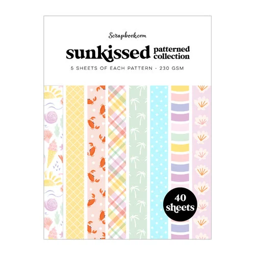 Scrapbook.com - Sunkissed - Patterned Cardstock Paper Pad - Double Sided - 6x8 - 40 Sheets 1 Scrapbook.com - Sunkissed - Patterned Cardstock Paper Pad - Double Sided - 6x8 - 40 Sheets