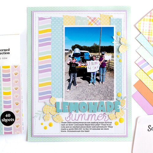 Scrapbook.com - Sunkissed - Patterned Cardstock Paper Pad - Double Sided - 6x8 - 40 Sheets 9 Scrapbook.com - Sunkissed - Patterned Cardstock Paper Pad - Double Sided - 6x8 - 40 Sheets