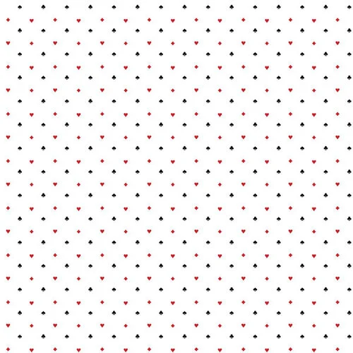 Scrapbook Customs - 12 x 12 Double Sided Paper - Playing Card Suits