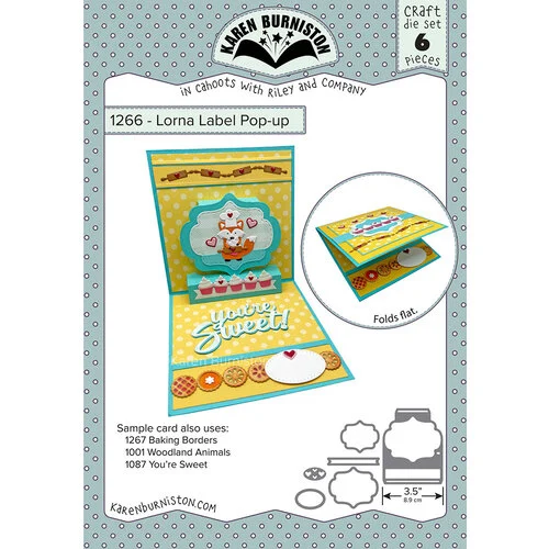 Karen Burniston - Craft Dies - Lorna Label Pop-Up 1 Karen Burniston - Craft Dies - Lorna Label Pop-Up