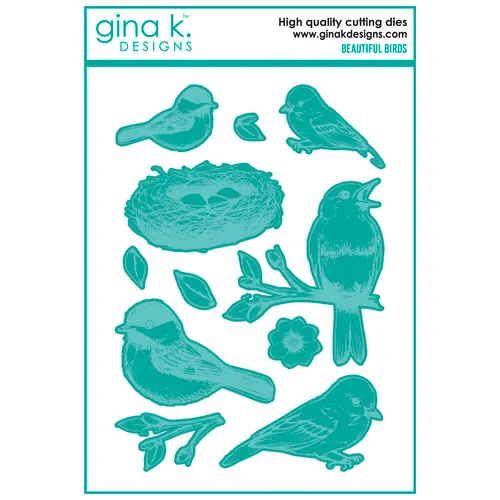 Gina K Designs - Dies - Beautiful Birds 1 Gina K Designs - Dies - Beautiful Birds