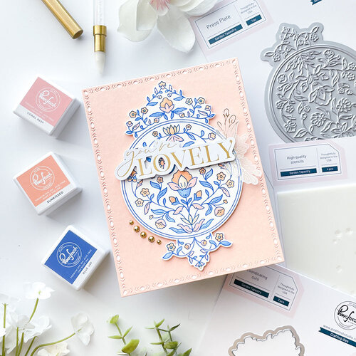 Pinkfresh Studio - Pure Joy Collection - Dies - Garden Tapestry