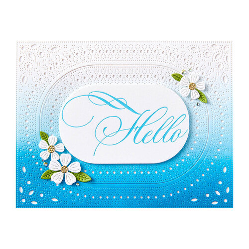 Spellbinders - BetterPress Collection - Press Plates - Copperplate Everyday Sentiments - Hello 4 Spellbinders - BetterPress Collection - Press Plates - Copperplate Everyday Sentiments - Hello