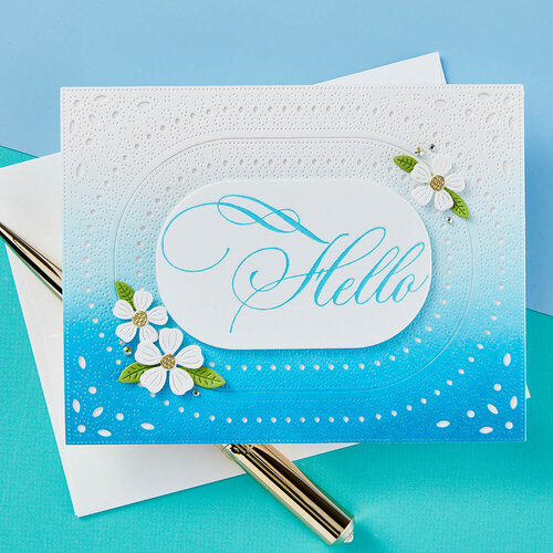 Spellbinders - BetterPress Collection - Press Plates - Copperplate Everyday Sentiments - Hello 5 Spellbinders - BetterPress Collection - Press Plates - Copperplate Everyday Sentiments - Hello
