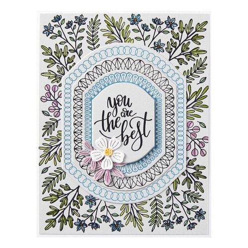Spellbinders - BetterPress Collection - Press Plates - Mirrored Arch - Nested Sprigs 4 Spellbinders - BetterPress Collection - Press Plates - Mirrored Arch - Nested Sprigs