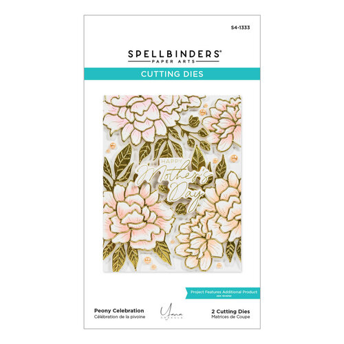Spellbinders - Etched Dies - Let's Celebrate - Peony Celebration