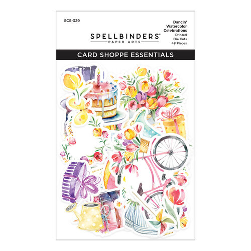 Spellbinders - Dancin' Watercolor Collection - Die Cuts - Celebrations 2 Spellbinders - Dancin' Watercolor Collection - Die Cuts - Celebrations