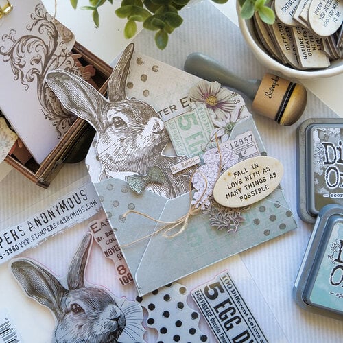Stampers Anonymous - Tim Holtz - Cling Mounted Rubber Stamp Set - Mr. Rabbit 3 Stampers Anonymous - Tim Holtz - Cling Mounted Rubber Stamp Set - Mr. Rabbit