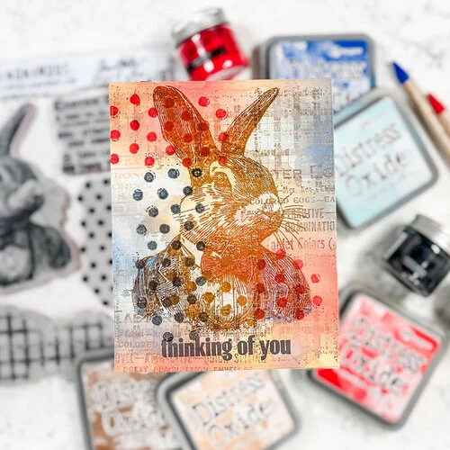 Stampers Anonymous - Tim Holtz - Cling Mounted Rubber Stamp Set - Mr. Rabbit 4 Stampers Anonymous - Tim Holtz - Cling Mounted Rubber Stamp Set - Mr. Rabbit