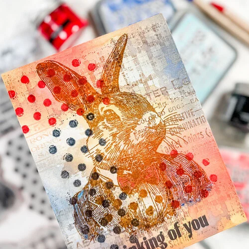Stampers Anonymous - Tim Holtz - Cling Mounted Rubber Stamp Set - Mr. Rabbit 5 Stampers Anonymous - Tim Holtz - Cling Mounted Rubber Stamp Set - Mr. Rabbit