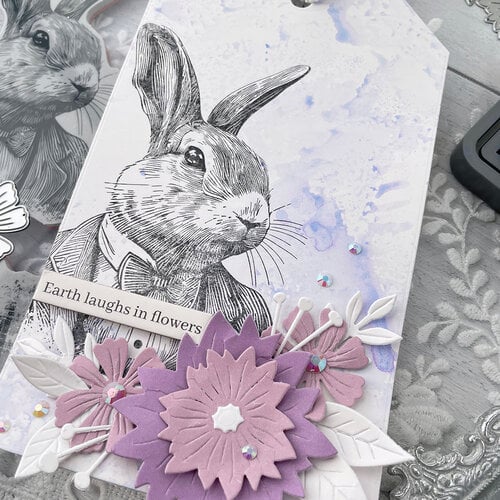 Stampers Anonymous - Tim Holtz - Cling Mounted Rubber Stamp Set - Mr. Rabbit 8 Stampers Anonymous - Tim Holtz - Cling Mounted Rubber Stamp Set - Mr. Rabbit