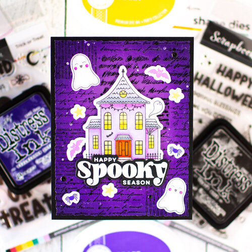 Scrapbook.com - Photopolymer Stamp Set and Coordinating Die - Spooky 4 Scrapbook.com - Photopolymer Stamp Set and Coordinating Die - Spooky