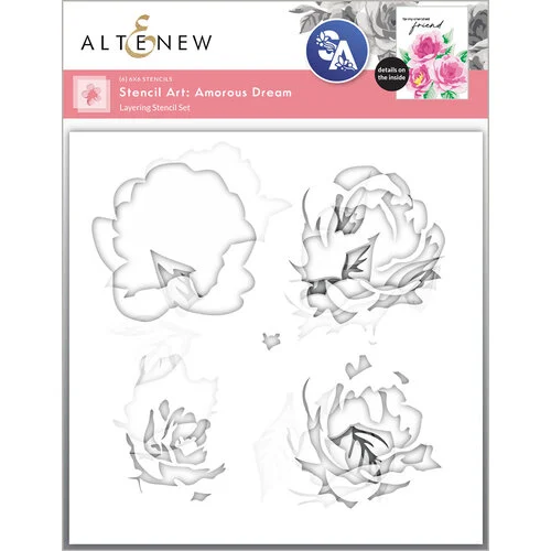 Altenew - Layering Stencils - 6 in 1 Set - Amorous Dream