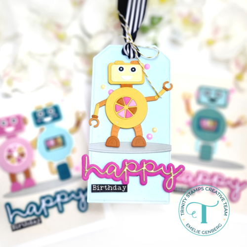 Trinity Stamps - Craft Roulette Collection - Dies - Robot Builder