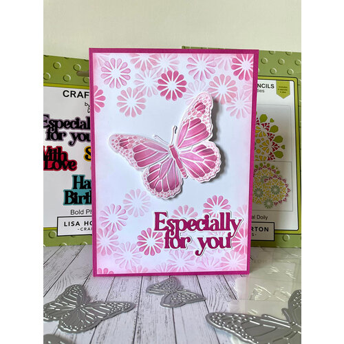Lisa Horton Crafts - 3D Embossing Folder - Butterflies 4 Lisa Horton Crafts - 3D Embossing Folder - Butterflies