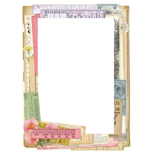 Simple Stories - Simple Vintage Meadow Flowers Collection - Chipboard Frames 4 Simple Stories - Simple Vintage Meadow Flowers Collection - Chipboard Frames