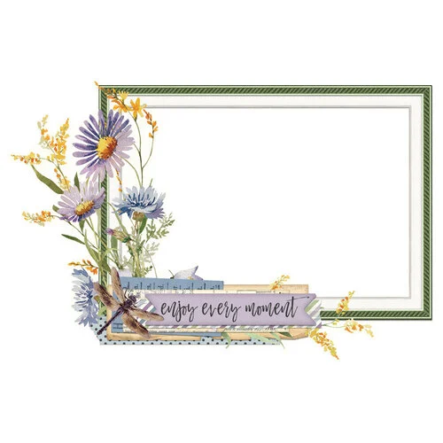 Simple Stories - Simple Vintage Meadow Flowers Collection - Chipboard Frames 8 Simple Stories - Simple Vintage Meadow Flowers Collection - Chipboard Frames
