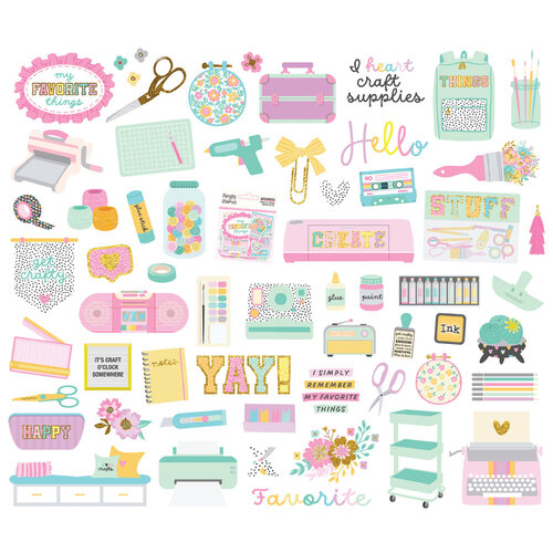Simple Stories - Crafty Things Collection - Ephemera - Bits And Pieces 2 Simple Stories - Crafty Things Collection - Ephemera - Bits And Pieces