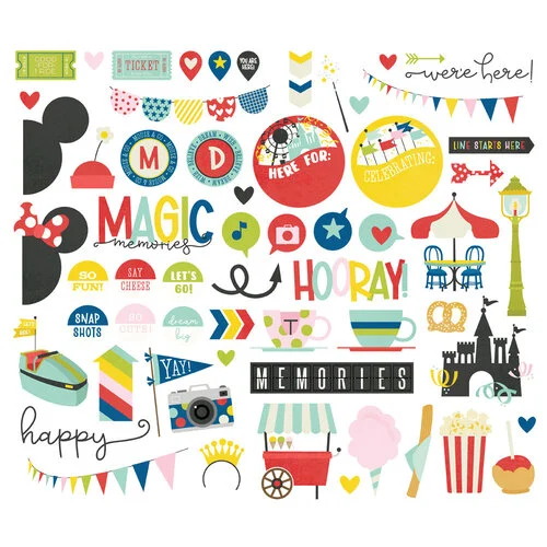 Simple Stories - Say Cheese Magic Collection - Ephemera - Bits And Pieces 2 Simple Stories - Say Cheese Magic Collection - Ephemera - Bits And Pieces