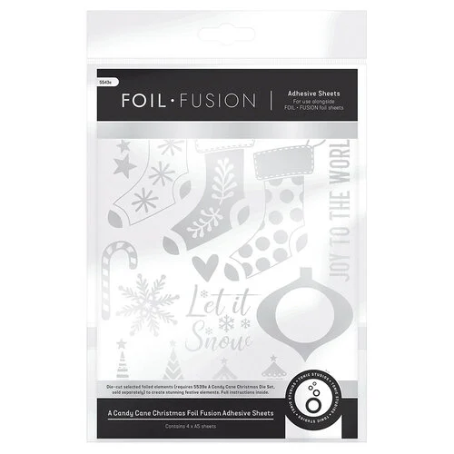 Tonic Studios - Foil Fusion Adhesive Sheet - A Candy Cane Christmas 1 Tonic Studios - Foil Fusion Adhesive Sheet - A Candy Cane Christmas