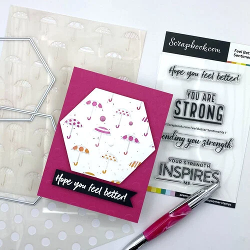 Scrapbook.com - Decorative Die Set - Nested Hexagons 10 Scrapbook.com - Decorative Die Set - Nested Hexagons