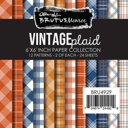 Brutus Monroe - 6 x 6 Paper Pad - Vintage Plaid