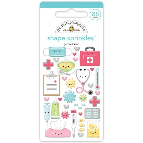 Doodlebug Design - Happy Healing Collection - Shape Sprinkles - Get Well Soon 1 Doodlebug Design - Happy Healing Collection - Shape Sprinkles - Get Well Soon