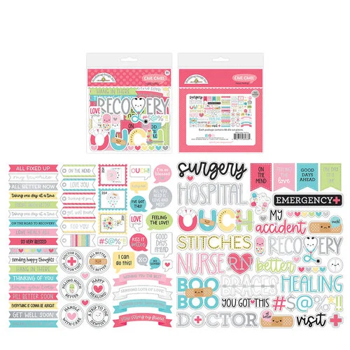 Doodlebug Design - Happy Healing Collection - Ephemera - Chit Chat
