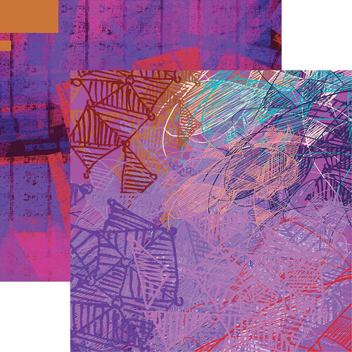 Reminisce - Abstract Strokes Collection - 12 x 12 Double Sided Paper - Five 1 Reminisce - Abstract Strokes Collection - 12 x 12 Double Sided Paper - Five
