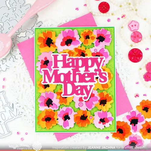 Waffle Flower Crafts - Craft Dies - Painted Flowers