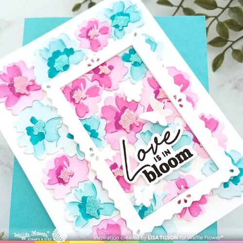 Waffle Flower Crafts - Craft Dies - Painted Flowers