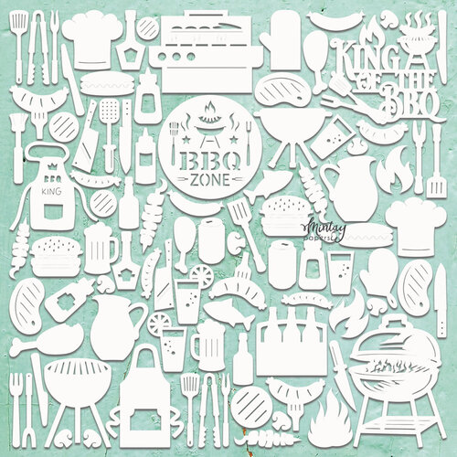 Mintay Papers - Embellishments - Chippies - BBQ 1 Mintay Papers - Embellishments - Chippies - BBQ