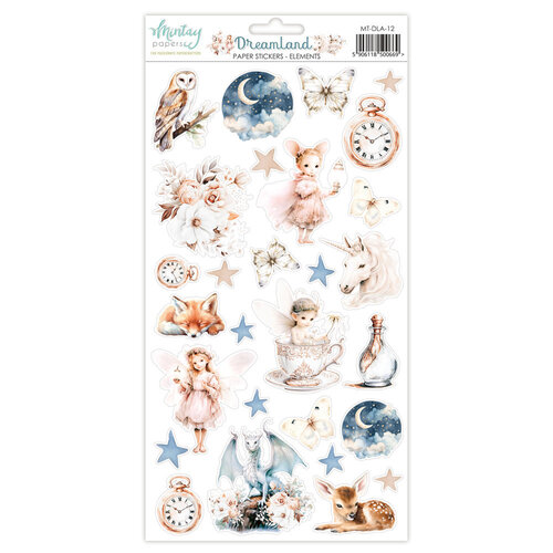 Mintay Papers - Dreamland Collection - 6 x 12 Stickers - Elements 1 Mintay Papers - Dreamland Collection - 6 x 12 Stickers - Elements