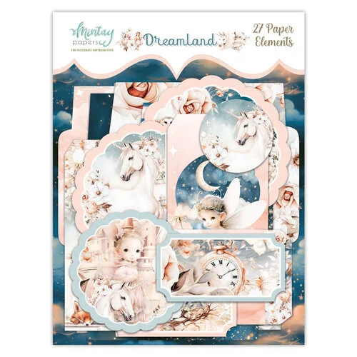 Mintay Papers - Dreamland Collection - Embellishments - Paper Elements 1 Mintay Papers - Dreamland Collection - Embellishments - Paper Elements
