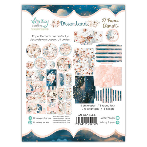 Mintay Papers - Dreamland Collection - Embellishments - Paper Elements 2 Mintay Papers - Dreamland Collection - Embellishments - Paper Elements