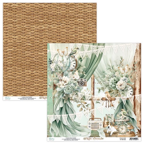 Mintay Papers - Rustic Charms Collection - 12 x 12 Double Sided Paper - 03 1 Mintay Papers - Rustic Charms Collection - 12 x 12 Double Sided Paper - 03