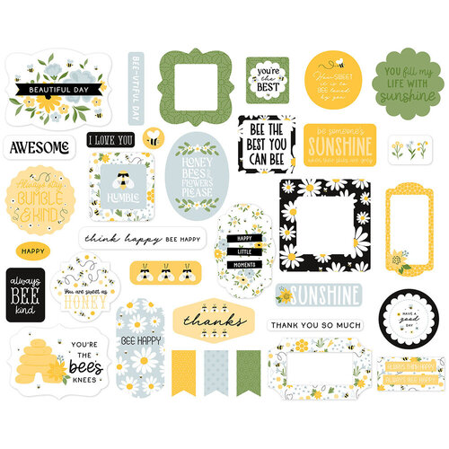 Echo Park - Happy As Can Bee Collection - Ephemera 3 Echo Park - Happy As Can Bee Collection - Ephemera