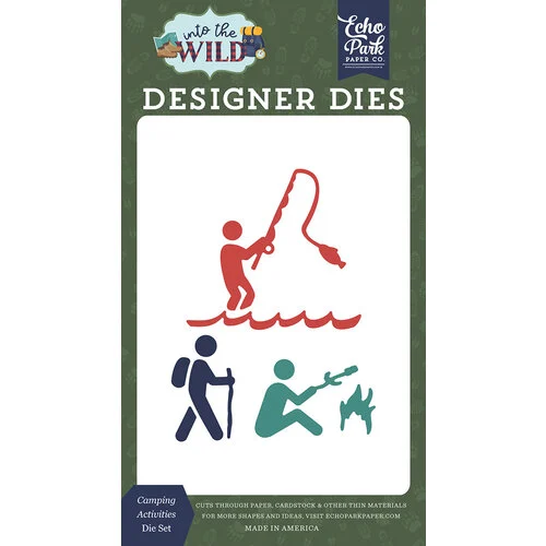 Echo Park - Into The Wild Collection - Designer Dies - Camping Activities