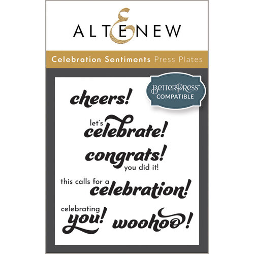 Altenew - Press Plates - Celebration Sentiments 1 Altenew - Press Plates - Celebration Sentiments