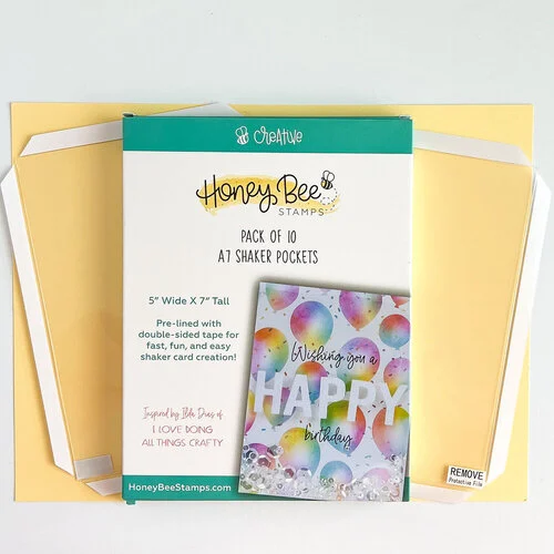 Honey Bee Stamps - Shaker Pockets - A7 1 Honey Bee Stamps - Shaker Pockets - A7