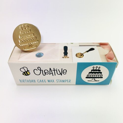 Honey Bee Stamps - Wax Stamper - Birthday Cake 1 Honey Bee Stamps - Wax Stamper - Birthday Cake