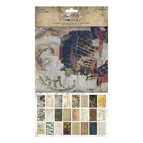 Idea-ology - Tim Holtz - 6 x 10 Backdrops - Volume Two
