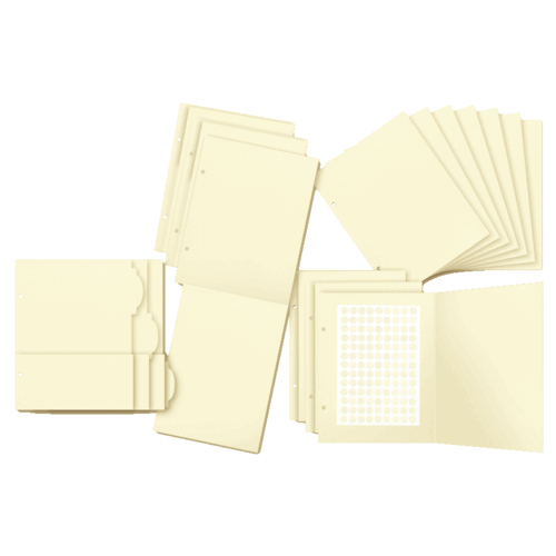 Graphic 45 - Binder Album With Interactive Pages - Ivory