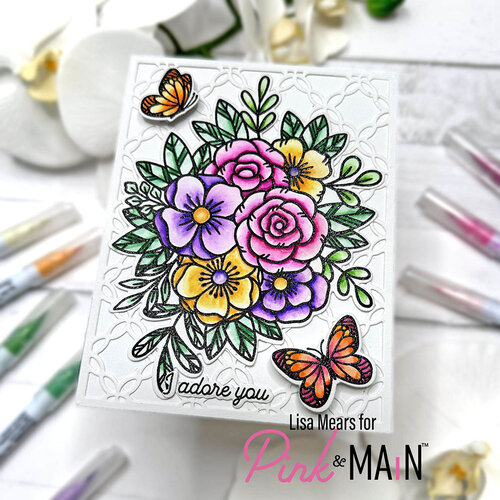 Pink and Main - Dies - Adore You Florals 2 Pink and Main - Dies - Adore You Florals