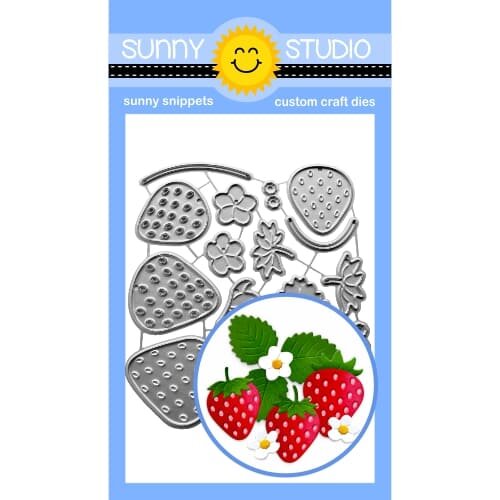 Sunny Studio Stamps - Sunny Snippets - Craft Dies - Strawberry Patch 1 Sunny Studio Stamps - Sunny Snippets - Craft Dies - Strawberry Patch
