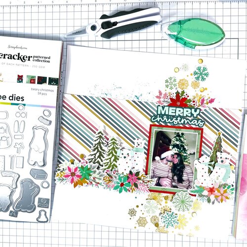 Scrapbook.com - Decorative Die Set - Beary Christmas