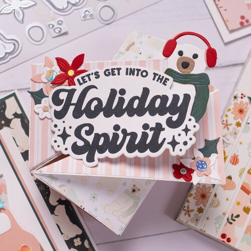 Scrapbook.com - Decorative Die Set - Beary Christmas