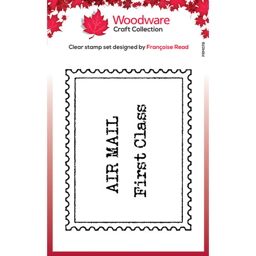 Woodware - Clear Photopolymer Stamps - Empty Postage Stamp